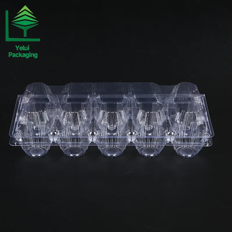 M10 10 Eggs Tray (Large), clear PET egg packaging tray – photo 002