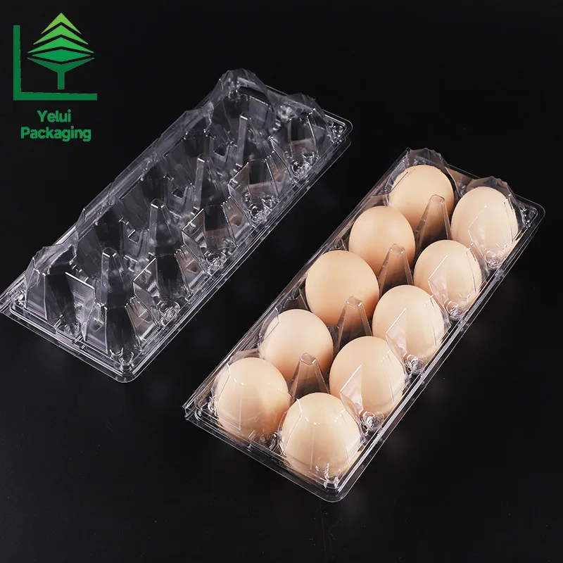 M10 10 Eggs Tray (Large), clear PET egg packaging tray – photo 010