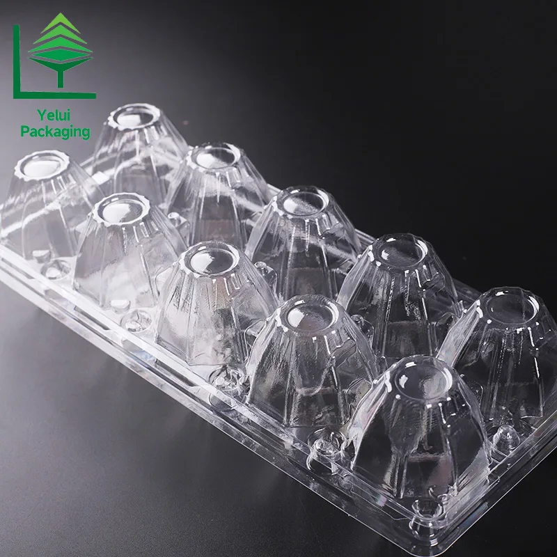 M10 10 Eggs Tray (Large), clear PET egg packaging tray – photo 012