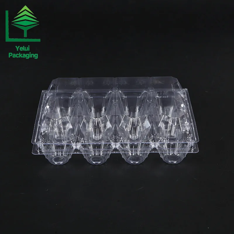 M12X3 12 Eggs Tray in 3×4 Shape (Large), clear PET egg packaging tray – photo 005