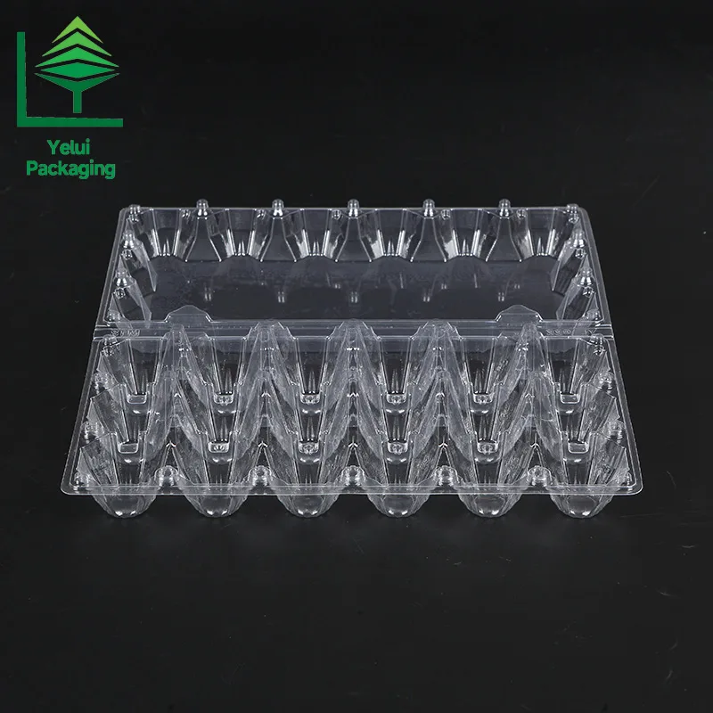 M18 18 Eggs Tray (Large), clear PET egg packaging tray – photo 002
