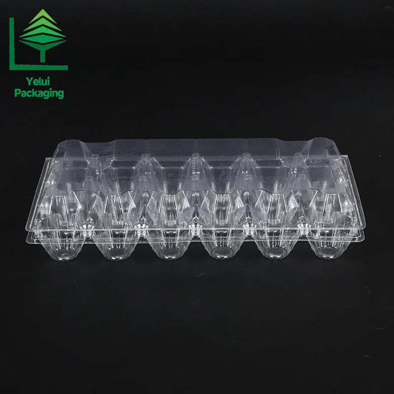 M18 18 Eggs Tray (Large), clear PET egg packaging tray – photo 003