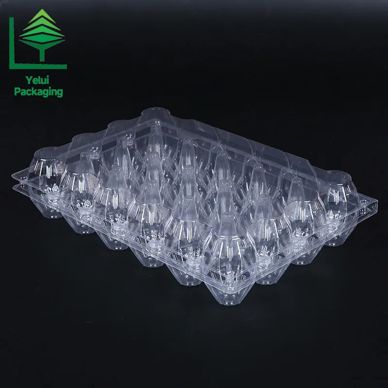 M24 24 Eggs Tray (Medium), clear PET egg packaging tray – photo 003