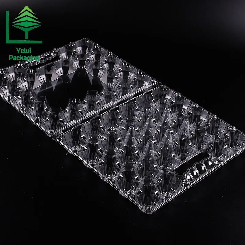 M28H 28 Eggs Tray with Handle (Large), clear PET egg packaging tray – photo 014