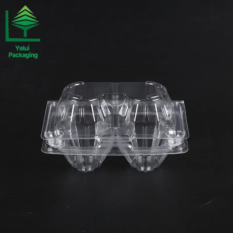 M2 2 Eggs Tray (Large), clear PET egg packaging tray – photo 004