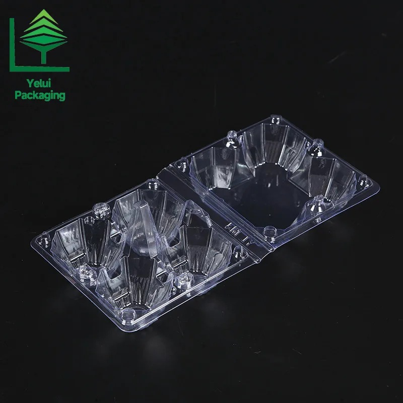 M4 4 Eggs Tray (Large), clear PET egg packaging tray – photo 001