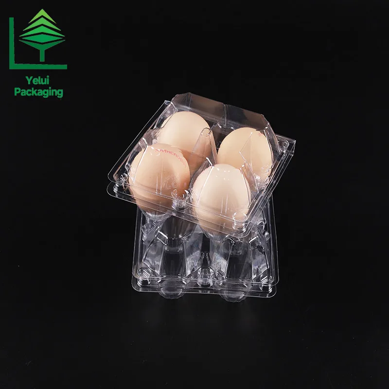 M4 4 Eggs Tray (Large), clear PET egg packaging tray – photo 007