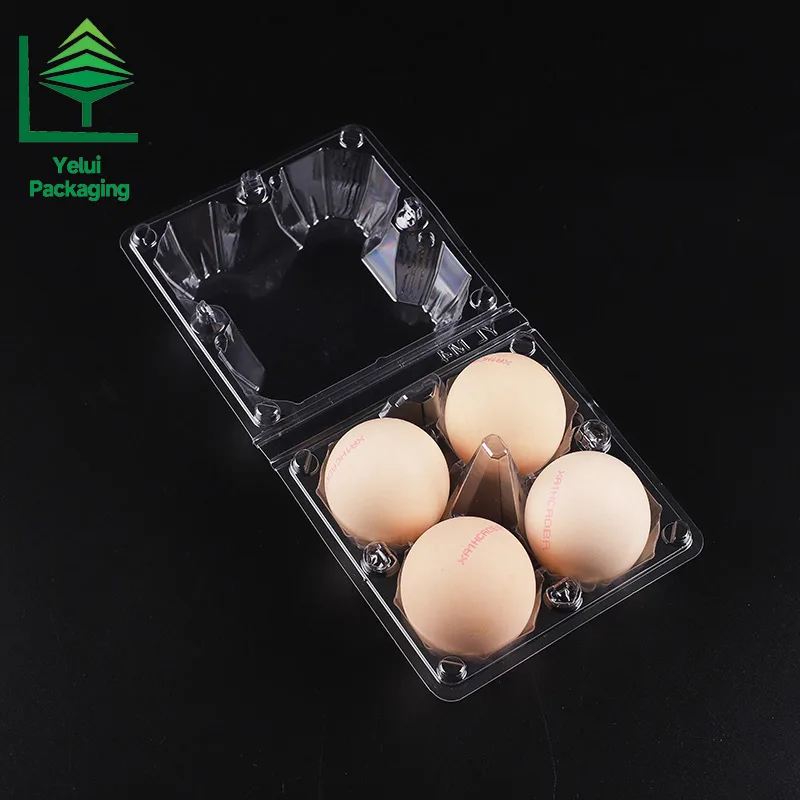 M4 4 Eggs Tray (Large), clear PET egg packaging tray – photo 008