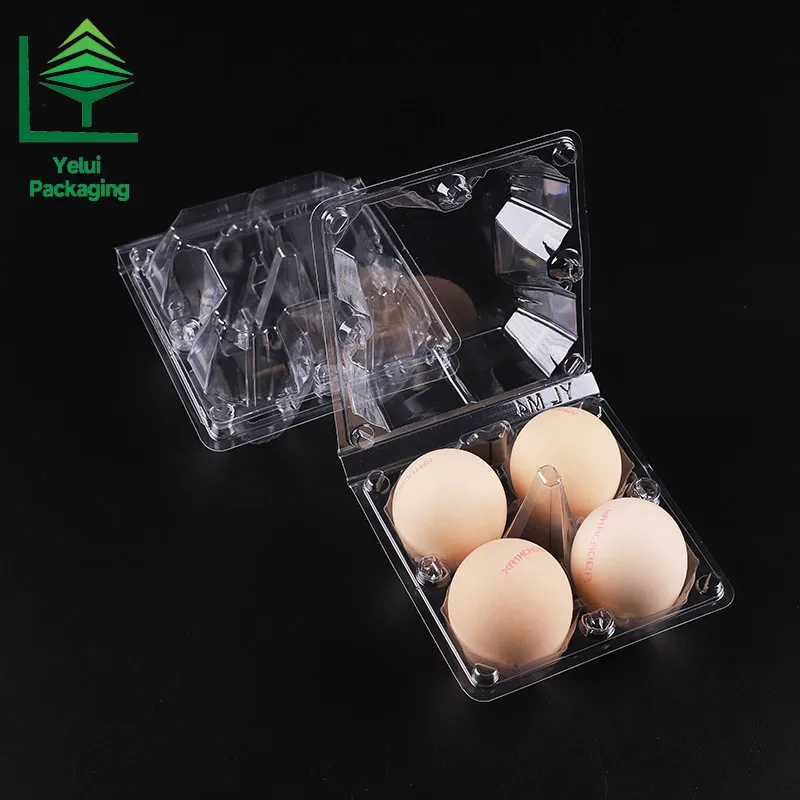 M4 4 Eggs Tray (Large), clear PET egg packaging tray – photo 009