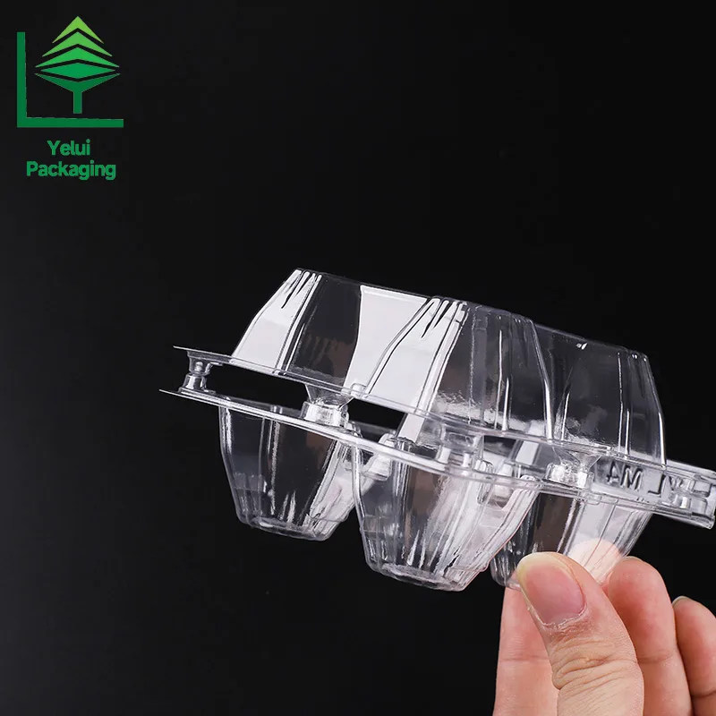 M4 4 Eggs Tray (Large), clear PET egg packaging tray – photo 013