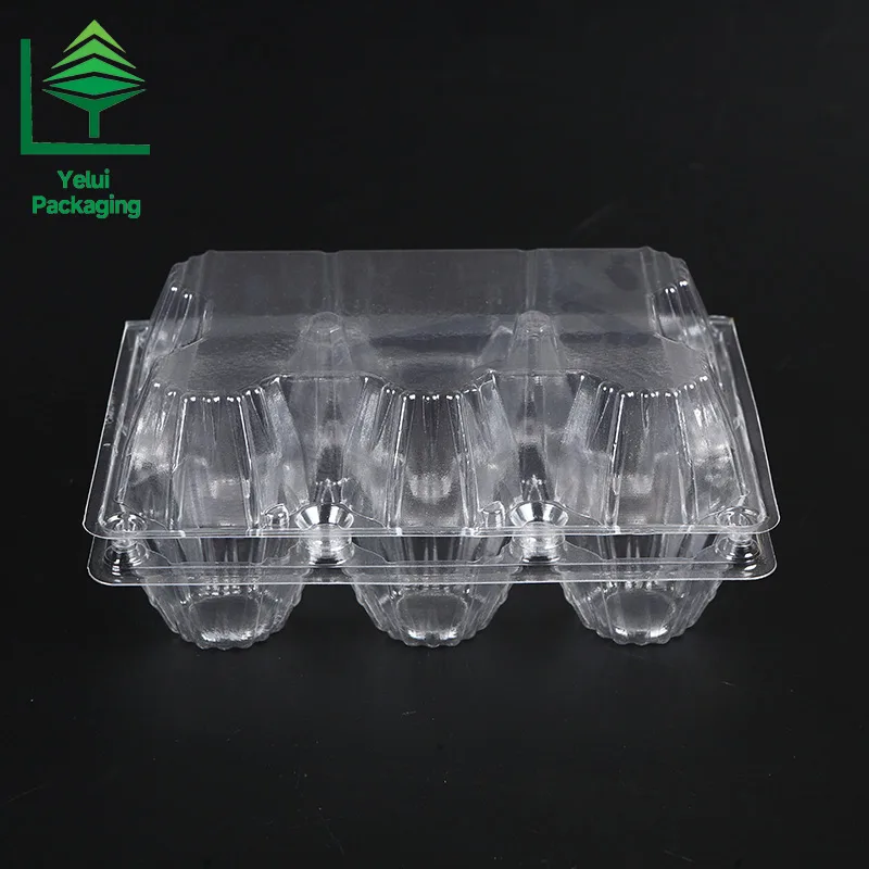 M6 6 Eggs Tray (Large), clear PET egg packaging tray – photo 004