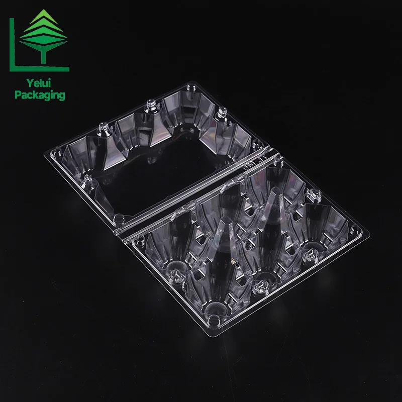 M6 6 Eggs Tray (Large), clear PET egg packaging tray – photo 007