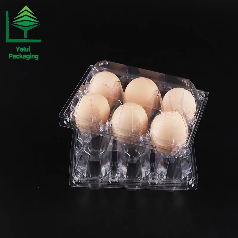 M6 6 Eggs Tray (Large), clear PET egg packaging tray – photo 009