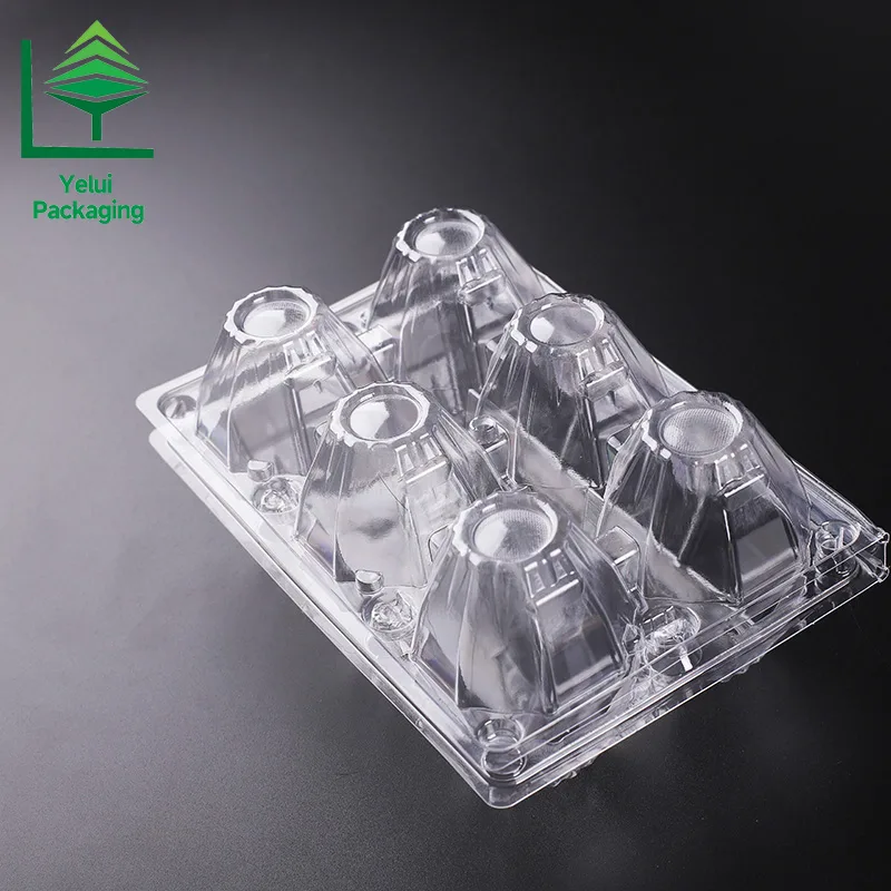 M6 6 Eggs Tray (Large), clear PET egg packaging tray – photo 011