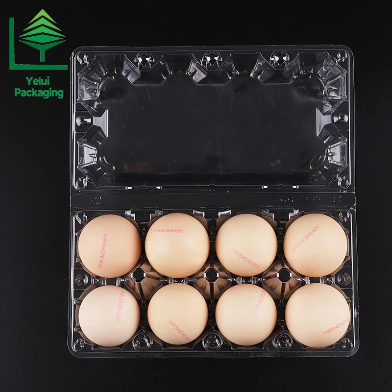 M8 8 Eggs Tray (Large), clear PET egg packaging tray – photo 008