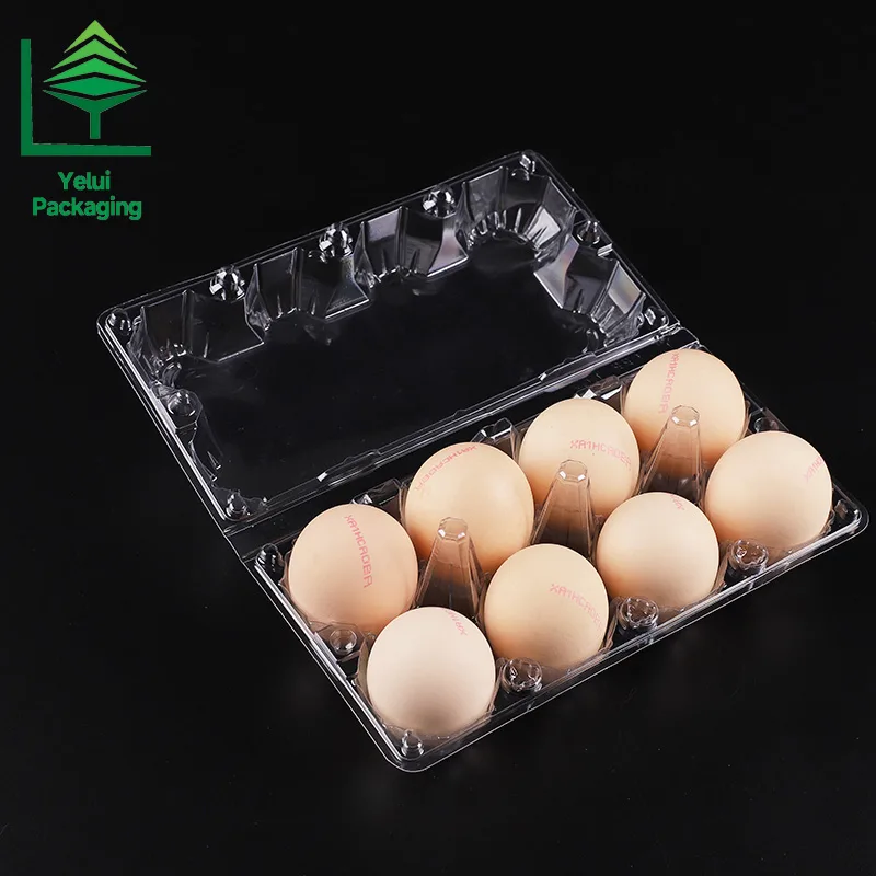 M8 8 Eggs Tray (Large), clear PET egg packaging tray – photo 009