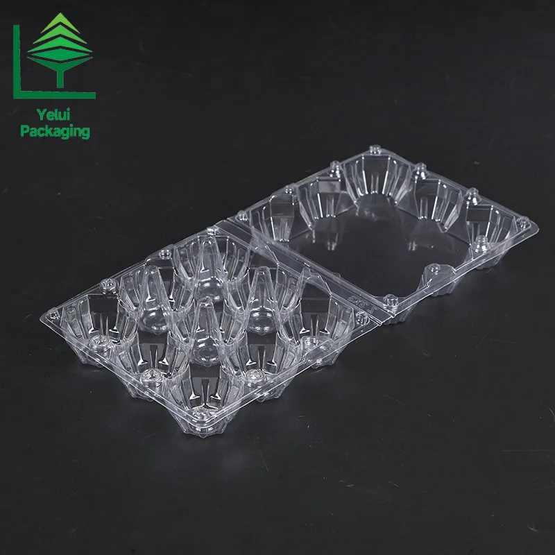 M9 9 Eggs Tray (Large), clear PET egg packaging tray – photo 001