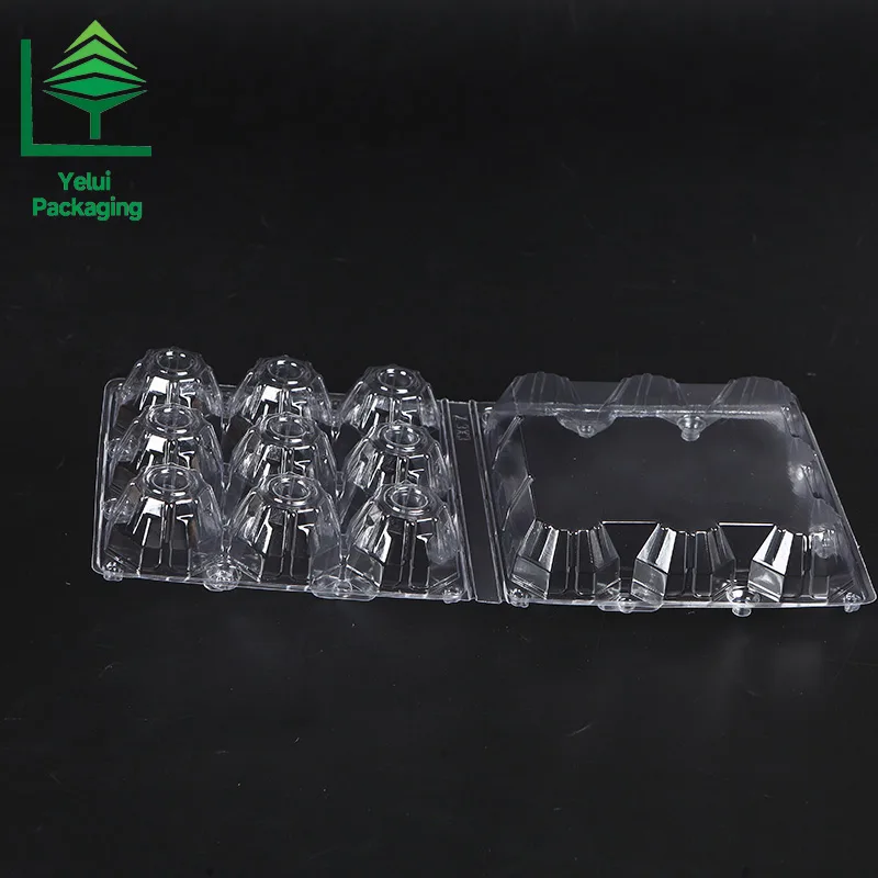 M9 9 Eggs Tray (Large), clear PET egg packaging tray – photo 002