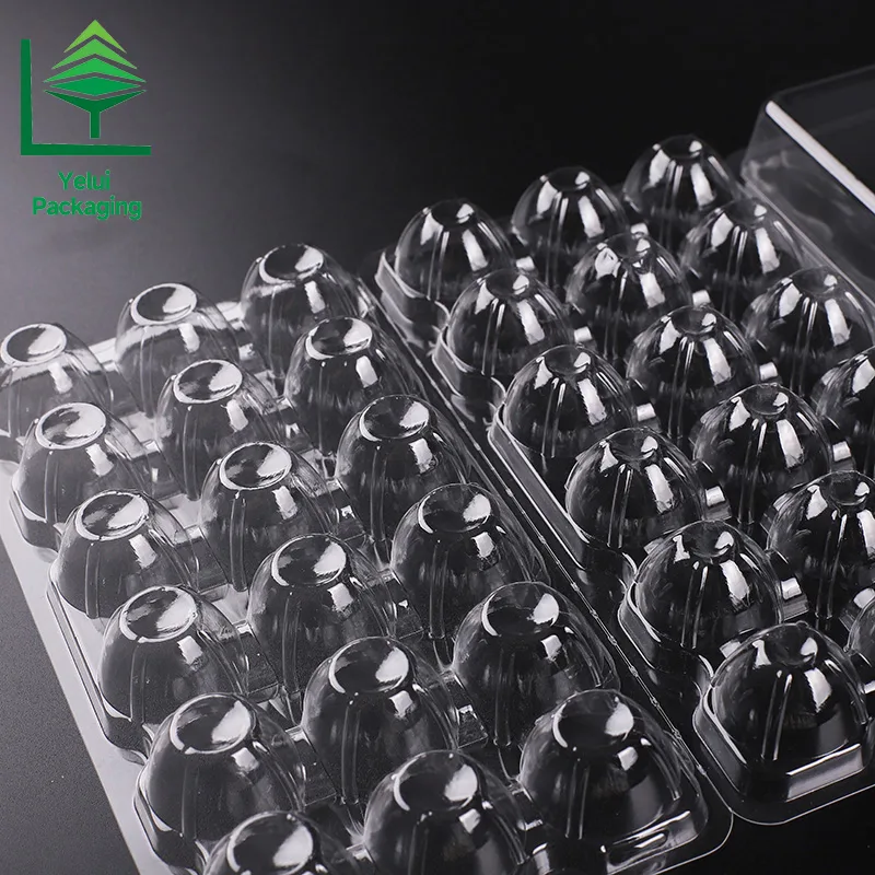 Q18L3 18 Quail Eggs Tray with 3 Layers, clear PET egg packaging tray – photo 001