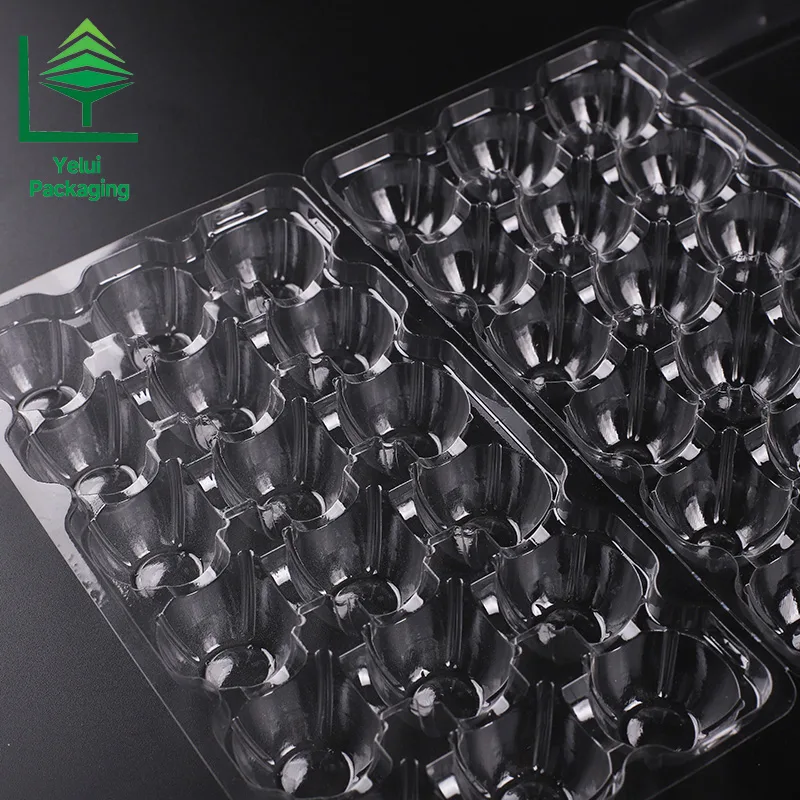 Q18L3 18 Quail Eggs Tray with 3 Layers, clear PET egg packaging tray – photo 002