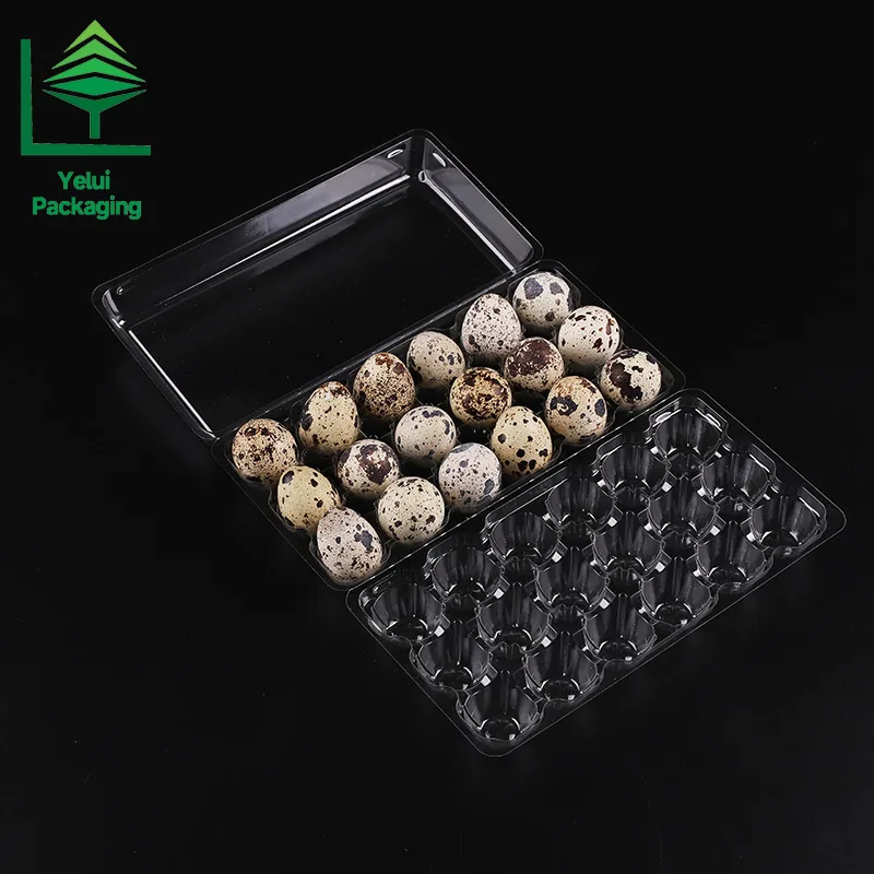 Q18L3 18 Quail Eggs Tray with 3 Layers, clear PET egg packaging tray – photo 004