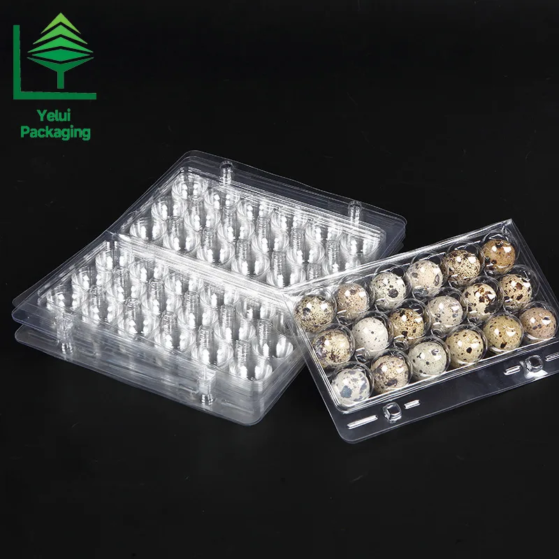 Q18SF2 18 Quail Eggs Tray with 2 Snap-Fits, clear PET egg packaging tray – photo 011