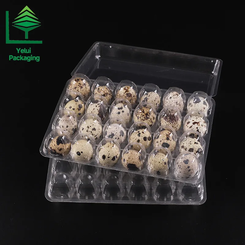 Q24L3 24 Quail Eggs Tray with 3 Layers, clear PET egg packaging tray – photo 001