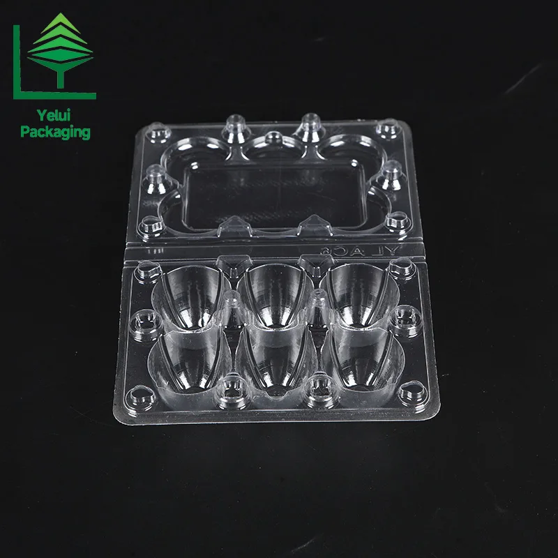 Q6 6 Quail Eggs Tray, clear PET egg packaging tray – photo 003
